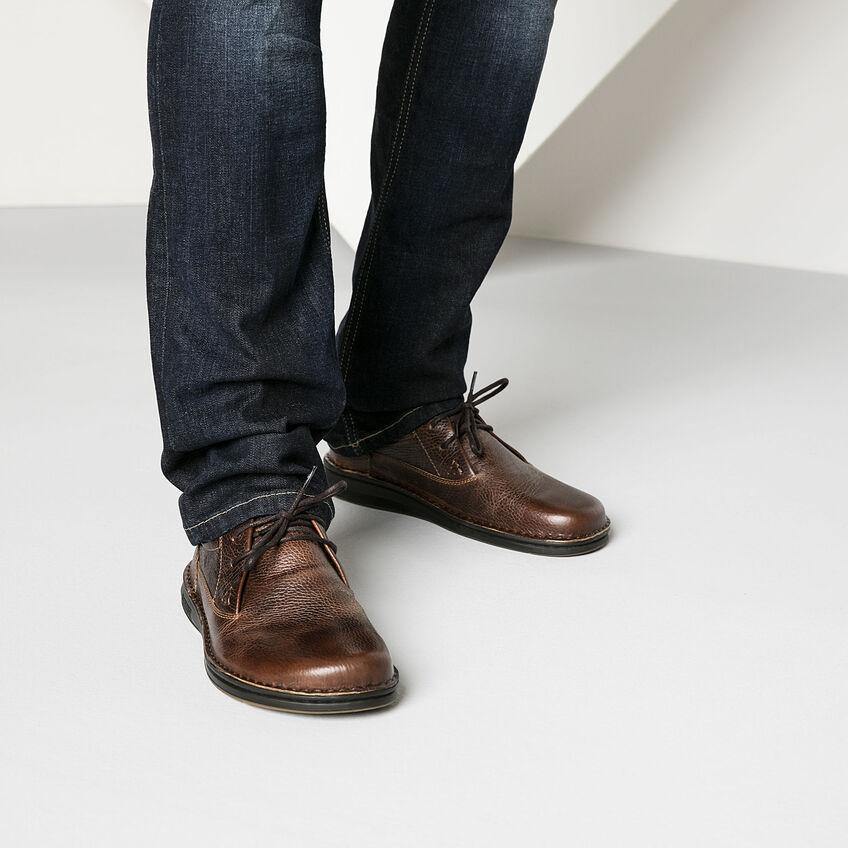 Memphis Dark Brown Leather Shoes - Flying Possum | Since 1976