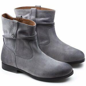 Sarnia Gray Suede Leather Boots - Flying Possum | Since 1976