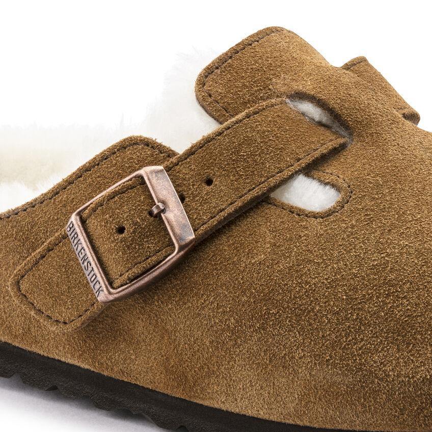 Boston Shearling Mink Suede Soft Narrow Footbed - Flying Possum | Since 1976