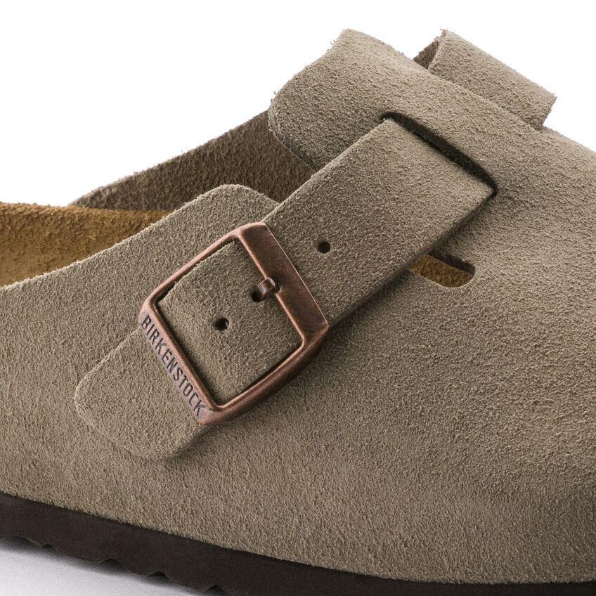 Boston Taupe Suede Soft Footbed - Flying Possum | Since 1976