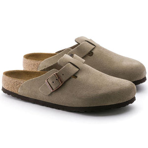 Boston Taupe Suede Soft Footbed - Flying Possum | Since 1976